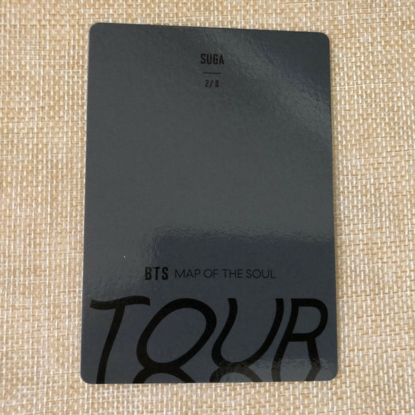 BTS SUGA 2/8 [ Map Of The Soul Tour ] Official Mini Photocard / New / Gift