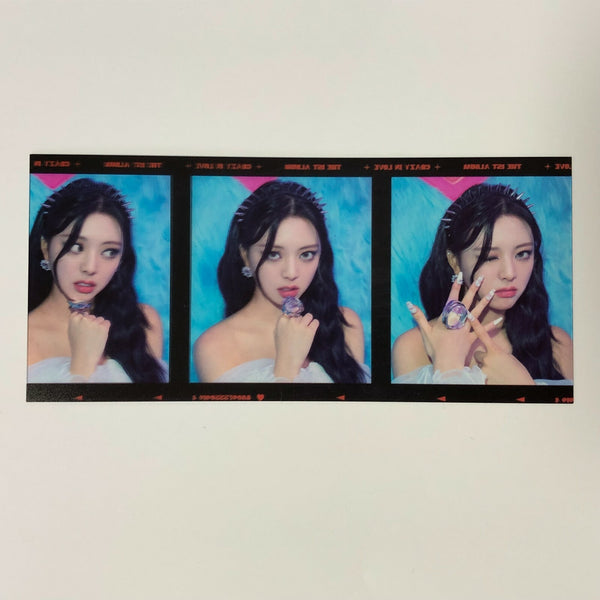 ITZY YUNA [CRAZY IN LOVE Special Ed.] Official Film Photocard, 1st Album / Gift