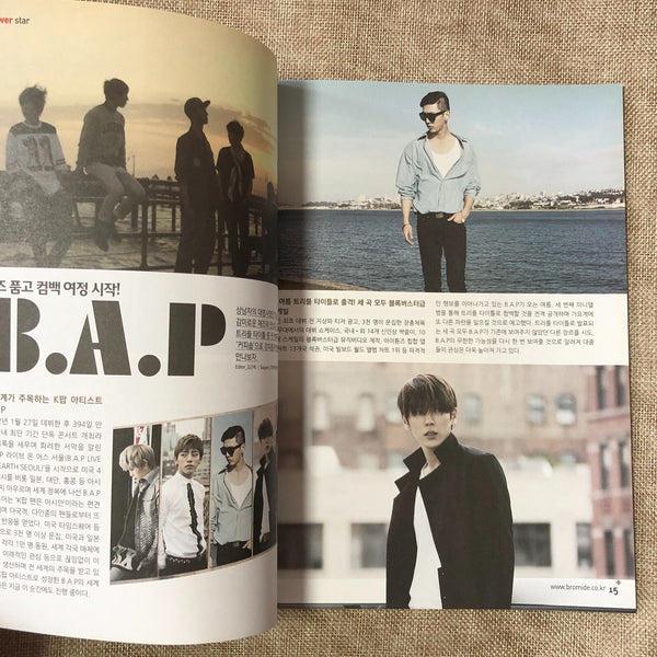 BTS B.A.P BEAST [ BROMIDE Magazine AUG No.88 ] / Good Condition / Gift