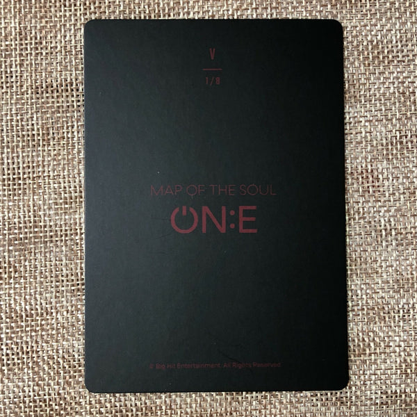 BTS V 1/8 [Map of the Soul ON:E] Official Mini Photocard, ONE Ver. / New / Gift
