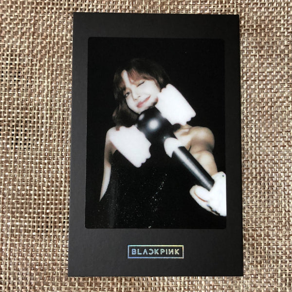 BLACKPINK LISA [Blink Lightstick Black Ver] Official Limited Photocard / Gift