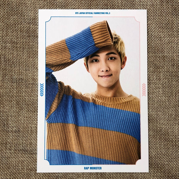 BTS RM [ JAPAN OFFICIAL FANMEETING VOL.3 ] Postcard Set / New / Gift