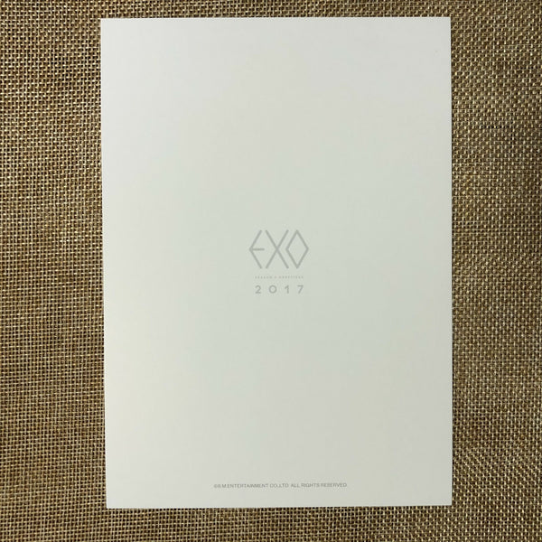 EXO CHEN [ 2017 Season's Greetings ] Official Postcard / New / Gift