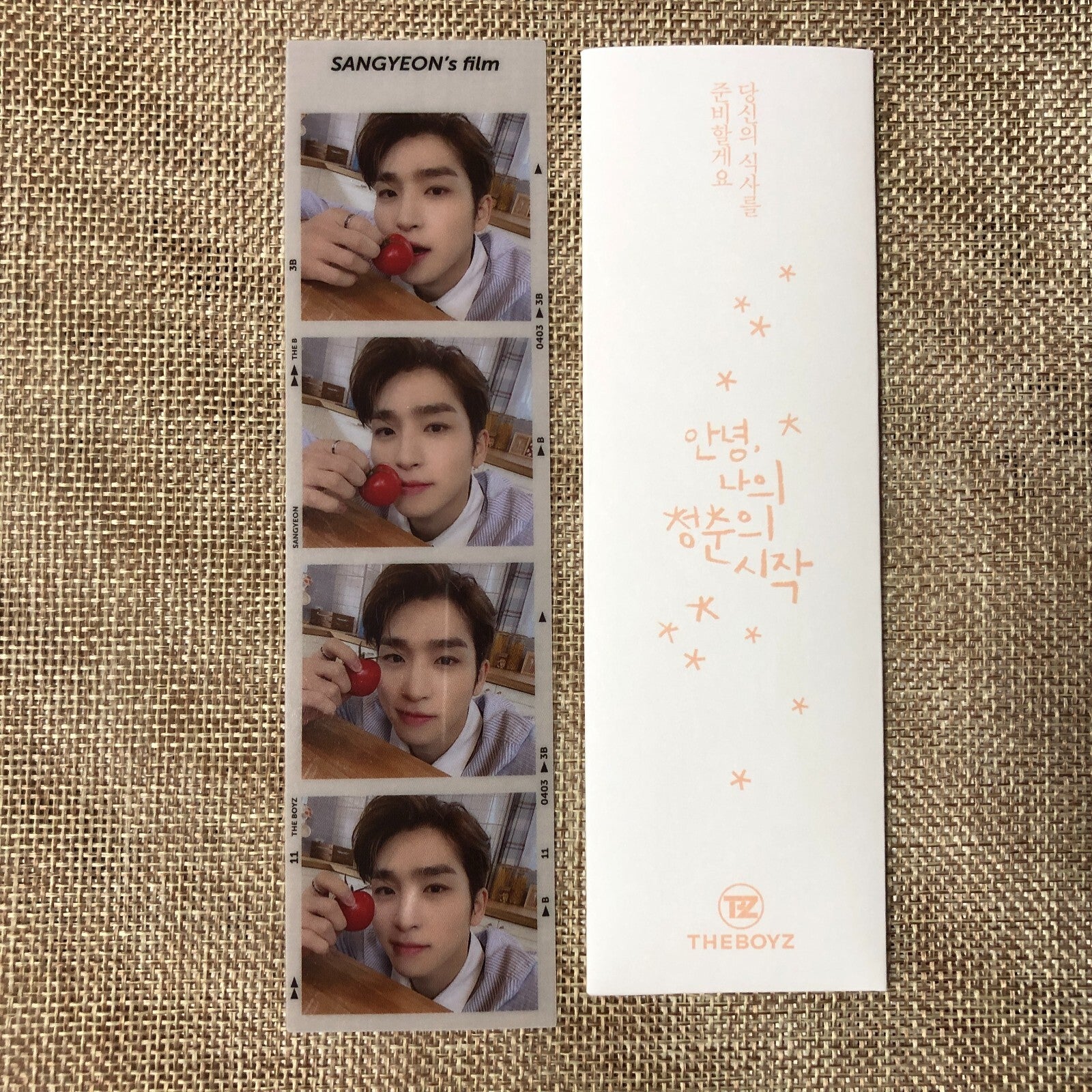 THE BOYZ SANGYEON [3rd Fanclub The B Kit] Official Film Photo Photocard / Gift
