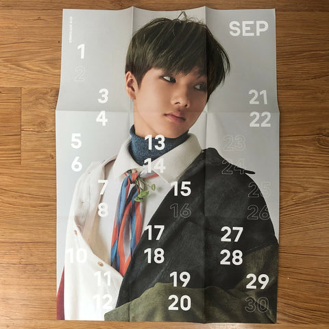 NCT DREAM JISUNG [ 2018 Season's Greetings ] Official Folded Poster / New / Gift