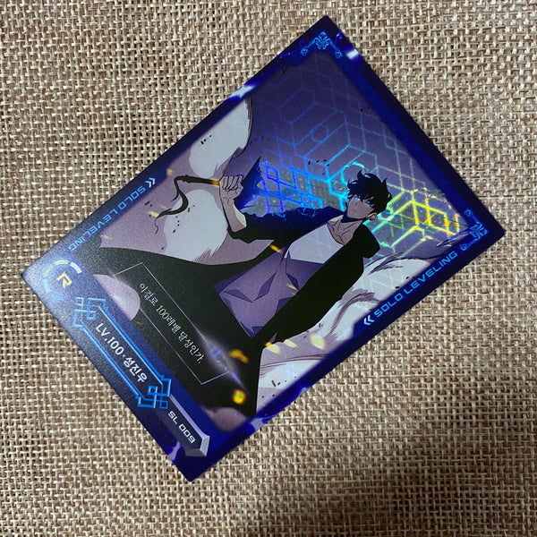 Solo Leveling SL 009 Rare R Holo Card / Korean Webtoon Trading Card / New / Gift