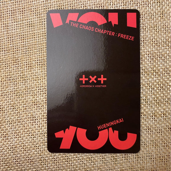 TXT HUENING KAI #1 [ THE CHAOS CHAPTER: FREEZE ] Official Photocard / New / Gift