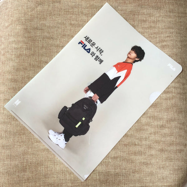 BTS V [ FILA ] Official Clear File Holder / New, Rare / Gift