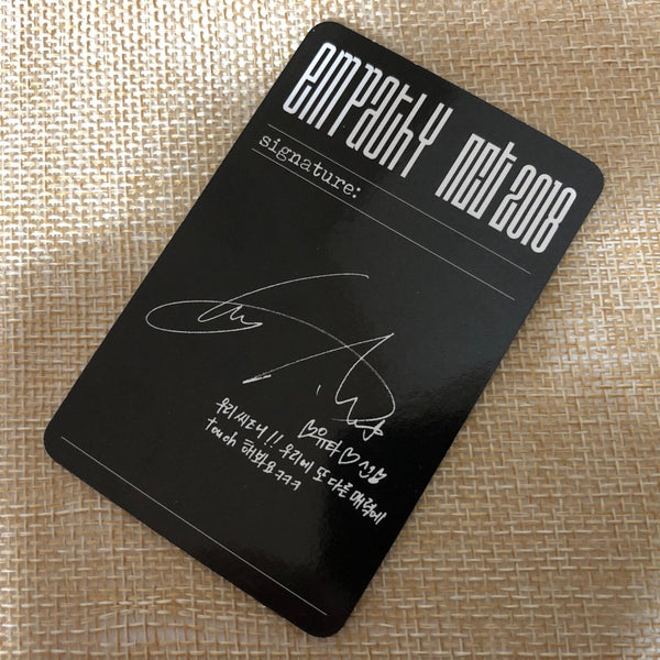 NCT 2018 YUTA [EMPATHY] Official Photocard, Reality Ver, 1st Album / New / Gift