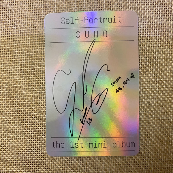 EXO SUHO #4 [ Self Portrait ] Official Photocard, 1st Mini Album / New / Gift