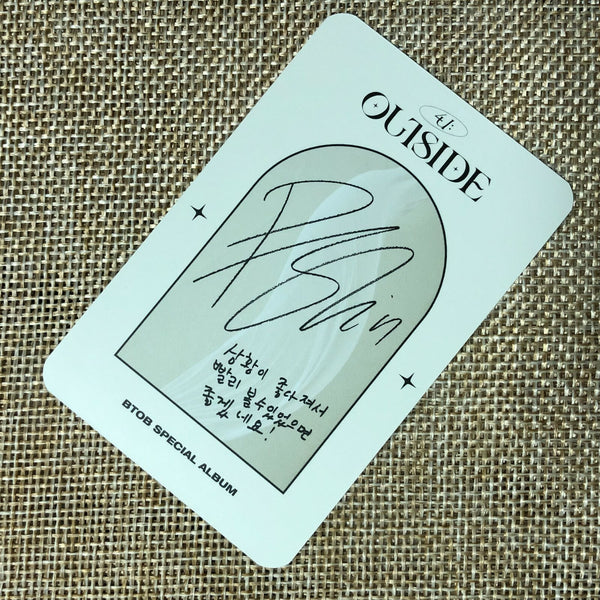 BTOB 4U PENIEL #1 [OUTSIDE] Official Photocard, Special Awake Ver. / New / Gift