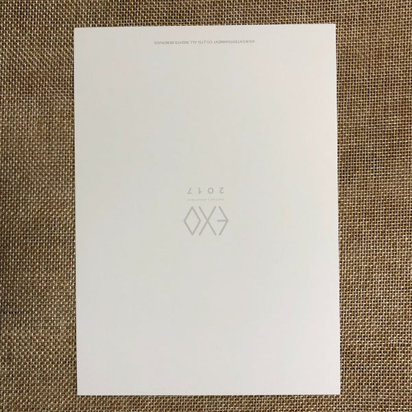 EXO KAI [ 2017 Season's Greetings ] Official Postcard / New / Gift
