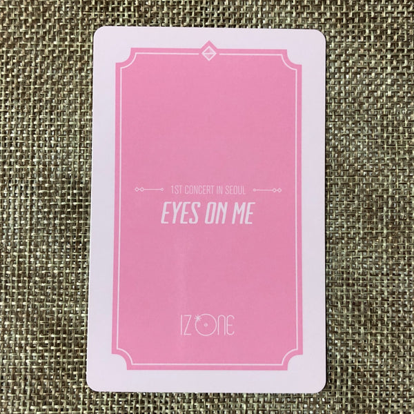 IZ*ONE EUNBI #2 [1st Concert EYES ON ME in Seoul] Official Photocard / Gift