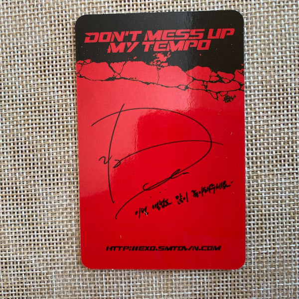 EXO D.O [Don't mess up My Tempo] Official Photocard, Vivace 5th / New, Rare /+G
