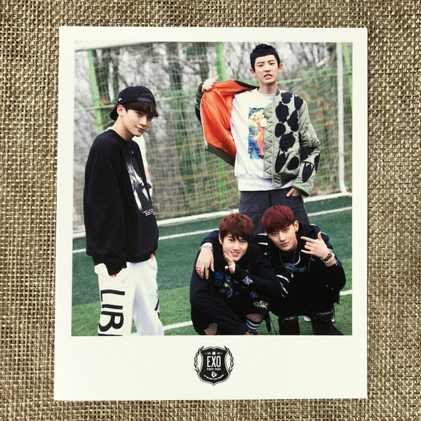 EXO GROUP [XOXO Growl] Official Polaroid Photocard Set of 5, Postcard / Gift