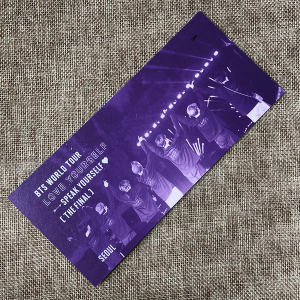 BTS V [Speak Yourself Seoul The Final DVD] Official Bookmark / New, Rare / Gift