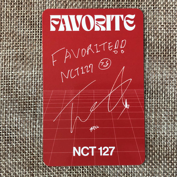 NCT 127 TAEIL [FAVORITE Repackage KIHNO] Official Photocard, Tragic Ver. / Gift
