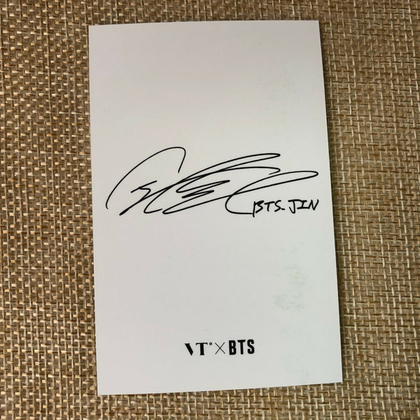 BTS JIN  #1 [ VT Think Your Teeth Official Photocard Black, White ] NEW /+G