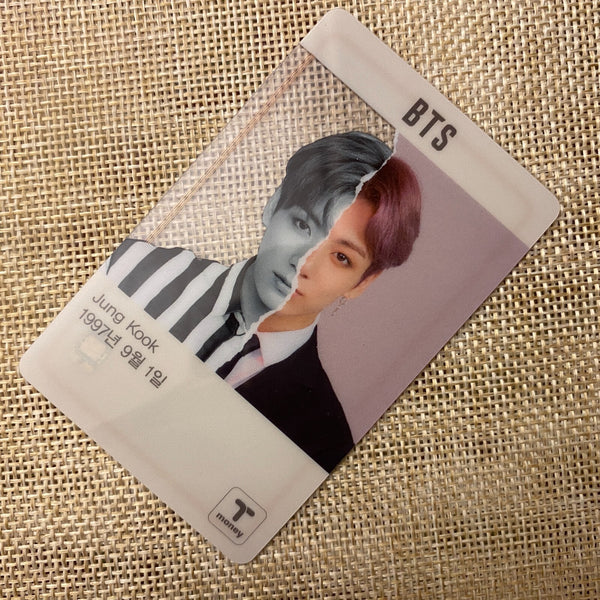 BTS JUNGKOOK #1 [ 2019 CU T-Money Transparent ] Official Photocard / New / Gift