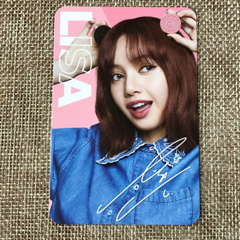 BLACKPINK LISA [ OREO X BLACKPINK ] Official Limited Photocard / New / Gift