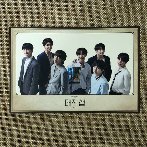 BTS GROUP [5th Muster Magic Shop] Official Postcard Photocard, LG Ver / Gift