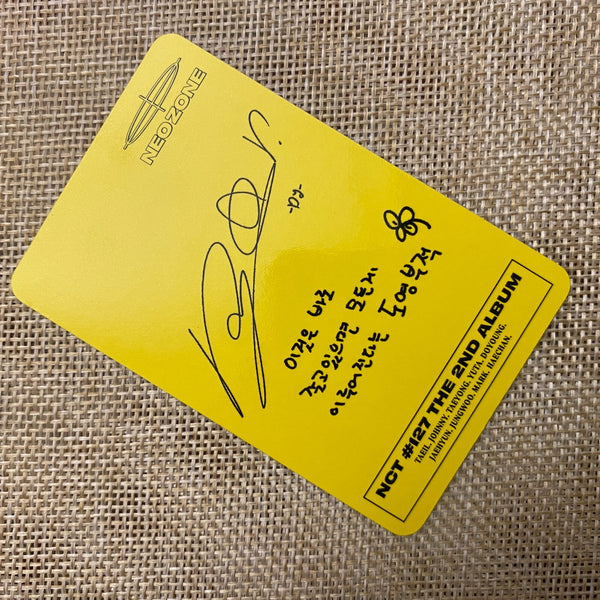 NCT 127 DOYOUNG [ NEO ZONE Final Round ] Official Photocard, N Ver / New / Gift