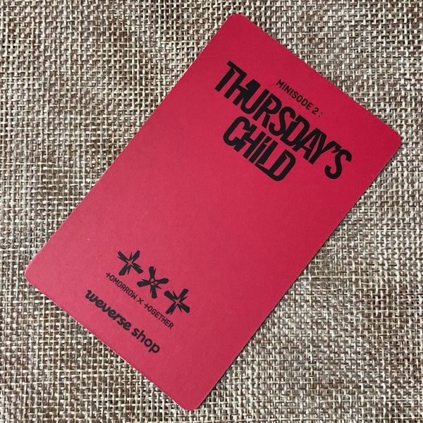 TXT HUENINGKAI [Minisode 2 Thursday's Child Weverse] Official Photocard / Gift