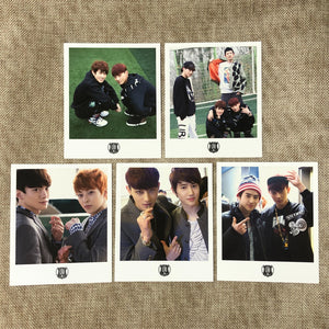 EXO GROUP [XOXO Growl] Official Polaroid Photocard Set of 5, Postcard / Gift