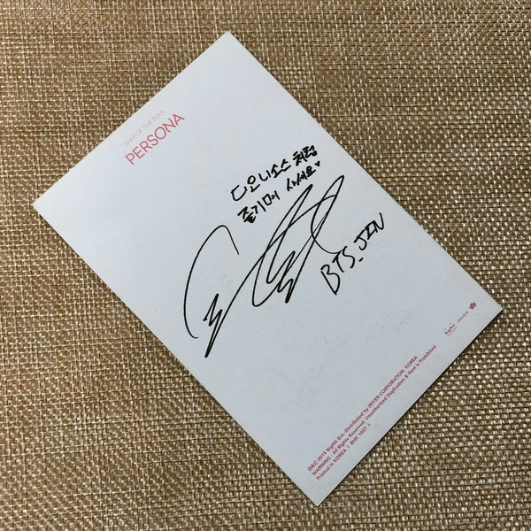 BTS JIN [Map Of The Soul] Official Photocard Postcard, Persona Album / Gift