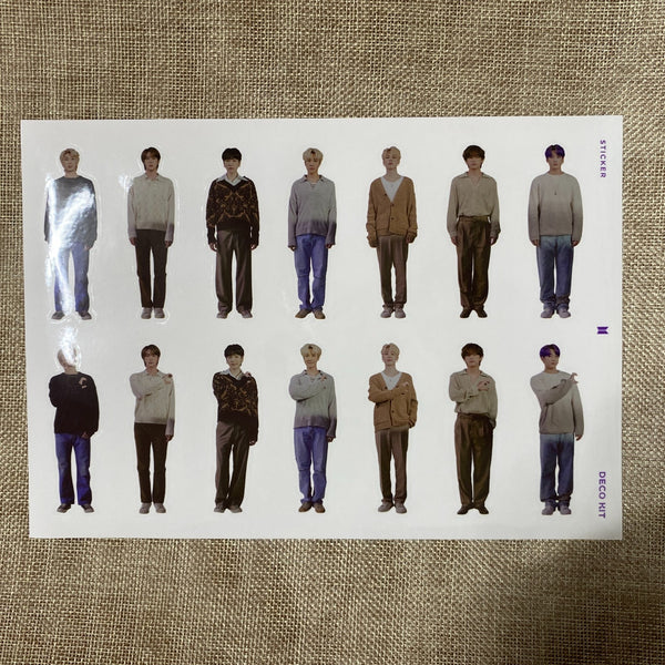 BTS GROUP #2 [ 2022 Deco KIT ] Official Sticker Pack (4 pcs) /New, Rare / Gift