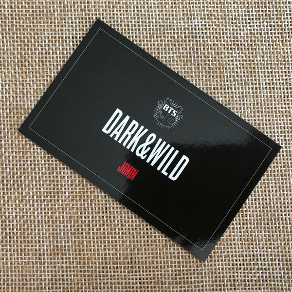 BTS JIMIN [ Dark & Wild Official Photocard ] 1st Studio Album / NEW, RARE /+Gift
