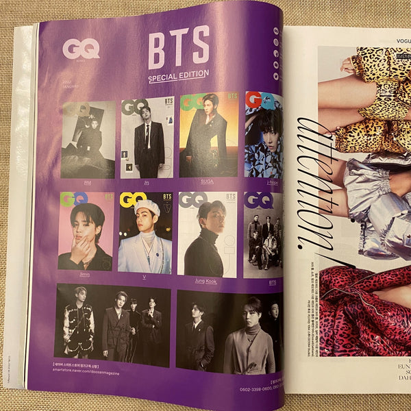 BTS 2022 [ Vogue Korea Magazine 306 ] Jan 2022 Photobook / Used, Rare / Gift