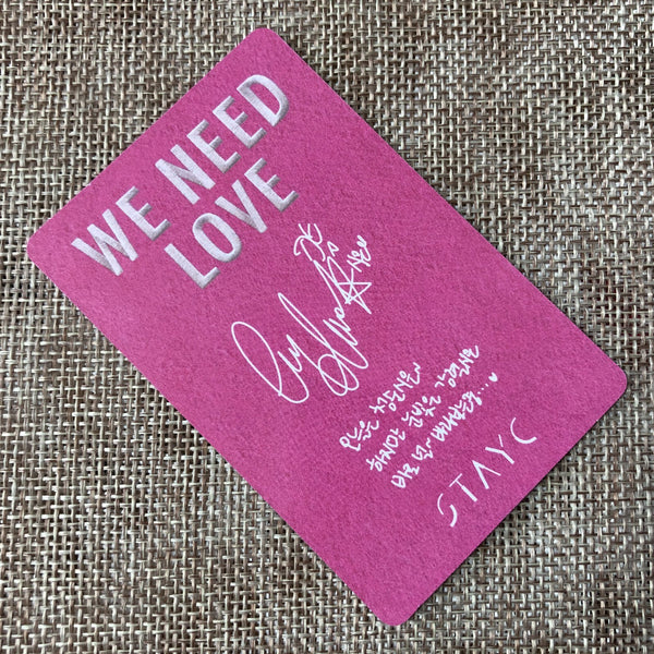 STAYC SIEUN [ WE NEED LOVE ] Official Photocard, 3rd Single / New / Gift