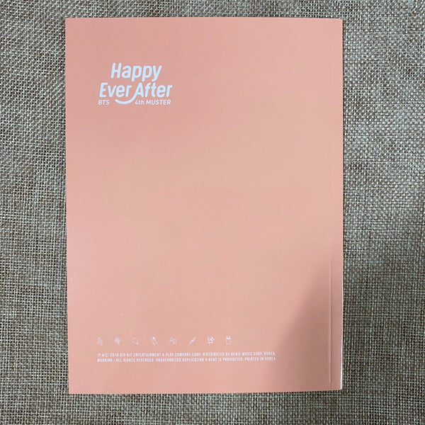 BTS [ 4th Muster Happy Ever After ] Official Blu-ray CD+Photobook+Sticker / New