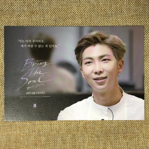 BTS RM [ Bring The Soul Docu Series ] Official Postcard Photocard / New / Gift