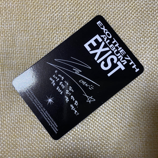 EXO CHEN #2 [ EXIST ] Official Photocard, Digipack Ver 7th Album / New / Gift