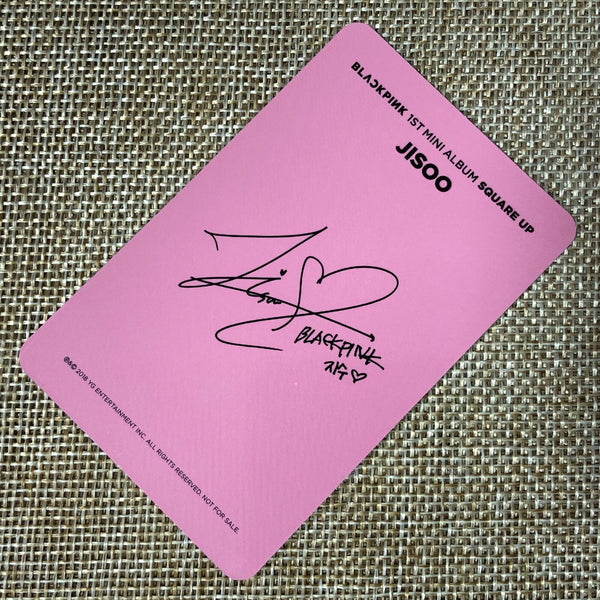 BLACKPINK JISOO #4 [ SQUARE UP ] Official Photocard, 1st Mini Album / New / Gift