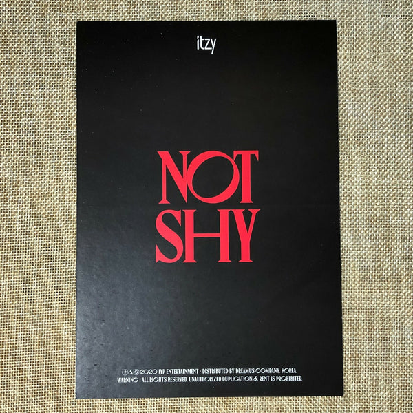 ITZY GROUP [NOT SHY] Official Pre Order Benefit Limited WANTED Poster Set / Gift