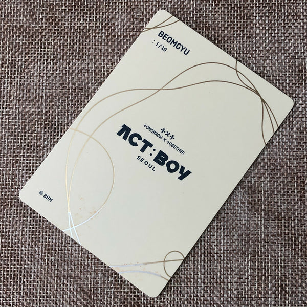 TXT BEOMGYU 1/10 [ ACT : BOY SEOUL ] Official Mini Photocard / New / Gift