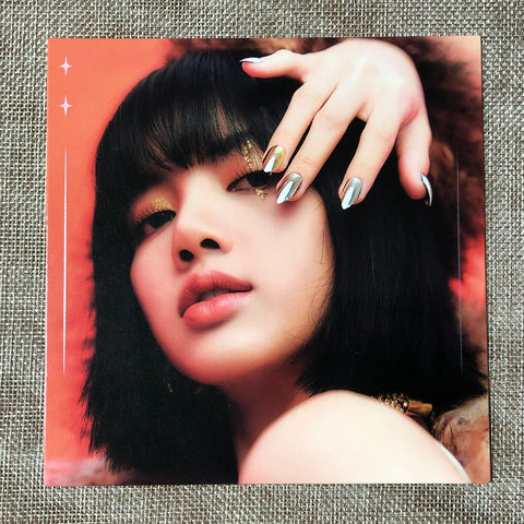 BLACKPINK LISA [ THE ALBUM ] Official Postcard, Ver. 3 / New / Gift