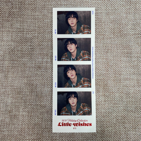BTS JIN [ 2021 Holiday Little Wishes ] Official 4 cut photocard /New, Rare/Gift