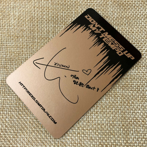 EXO XIUMIN [Don't mess up My Tempo] Official Photocard, Andante 5th Album / Gift