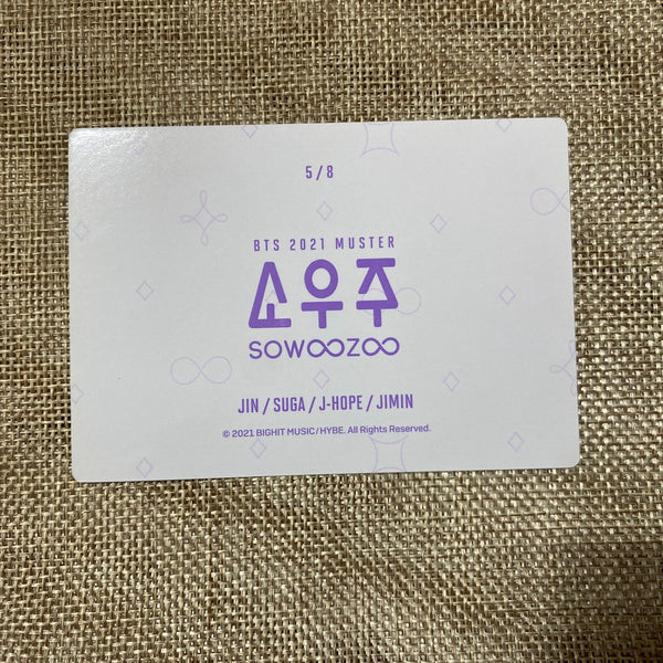 BTS Group Unit 5/8 [ 2021 Muster SOWOOZOO ] Official Mini Photocard / New / Gift