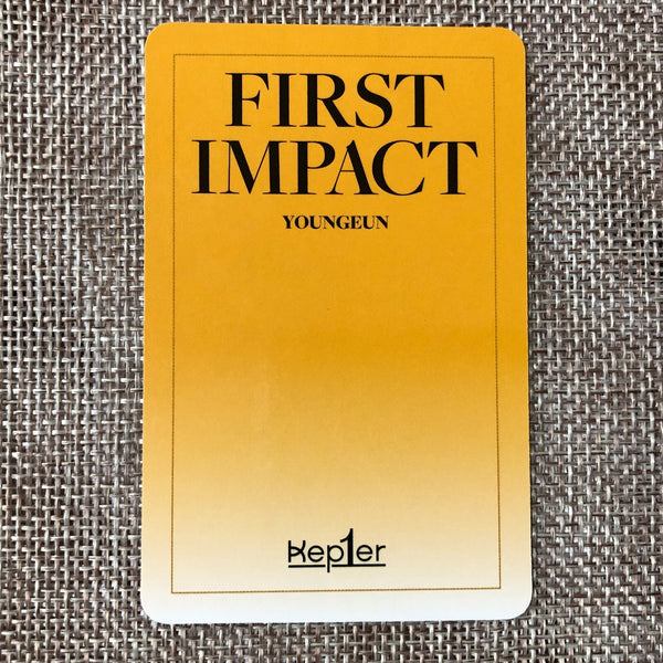 KEP1ER YOUNGEUN [ FIRST IMPACT ] Official Photocard, Connect - Ver. / New / Gift