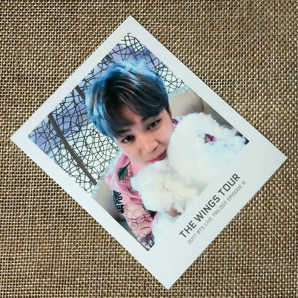 BTS JIMIN [WINGS Tour 2017 Trilogy Ticket] Official Polaroid Photocard / Gift