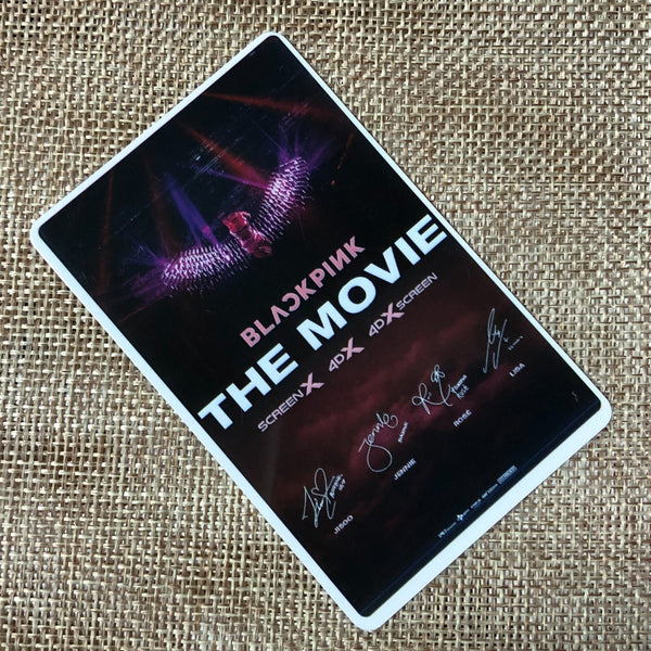 BLACKPINK GROUP #2 [The Movie CGV] Official Ticket Photocard / New, Rare / Gift