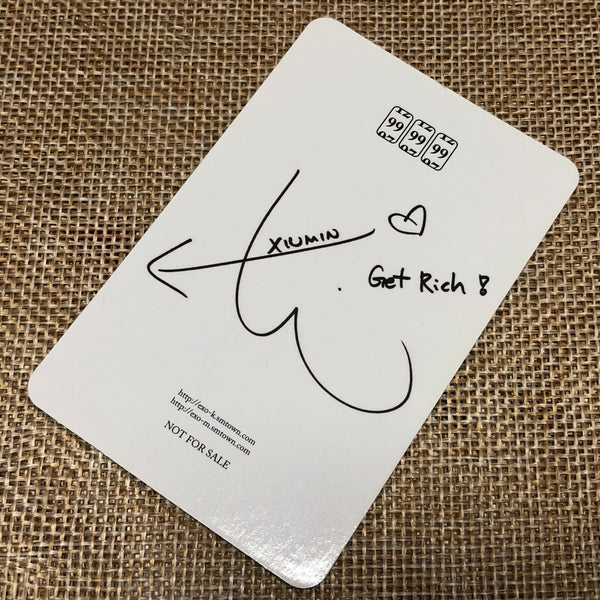 EXO XIUMIN [ Lotto ] Official Photocard, 3rd Repackage Korean Ver. / New / Gift