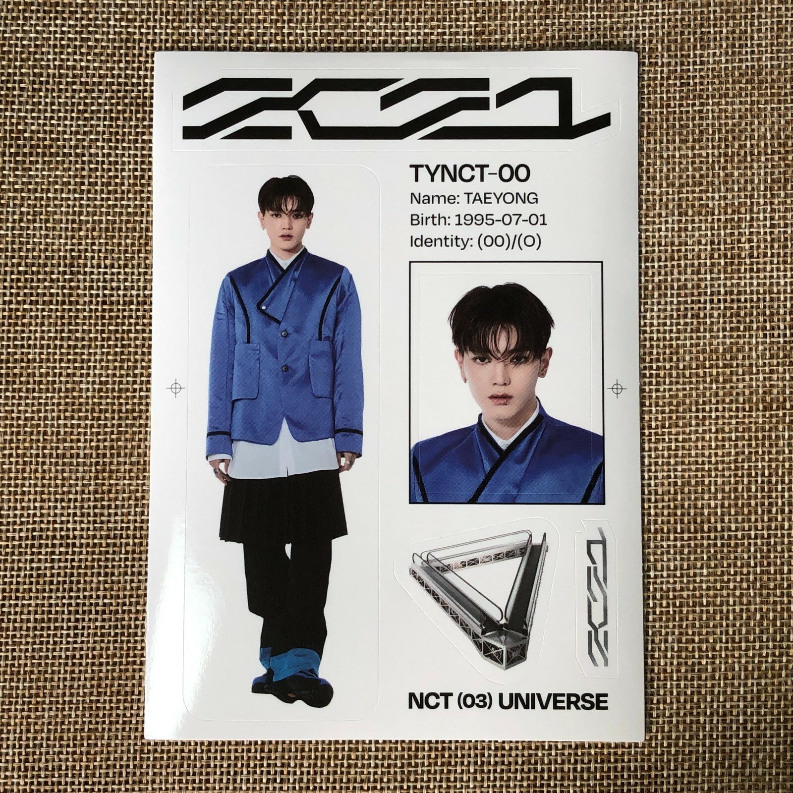 NCT 127 TAEYONG [ UNIVERSE ] Official Sticker, 3rd Album / New / Gift