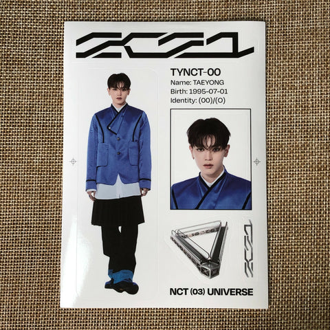 NCT 127 TAEYONG [ UNIVERSE ] Official Sticker, 3rd Album / New / Gift
