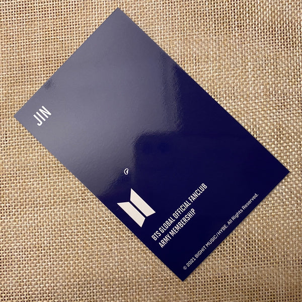 BTS JIN [Fanclub ARMY 8th Membership Kit] Official Photocard / New, Rare / Gift